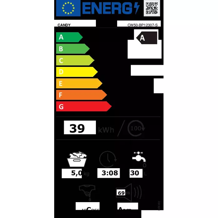 Candy CW50-BP12307-S Washing Machine