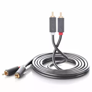 Аудиокабель UGREEN 2xRCA (папа) — 2xRCA (папа) 2 м