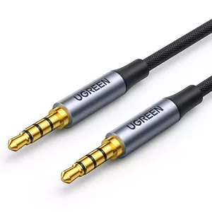 Cable 3.5mm male - 3.5mm male 4pin, Alu case 1m AV183 UGREEN