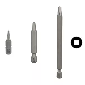 Набор бит Bosch Extra-Hart, 3 шт., длина 25 мм, хвостовик 1/4" (6,35 мм)