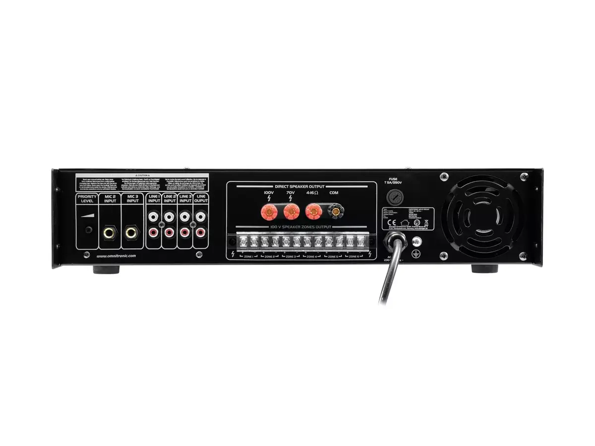 Audio pastiprinātājs Omnitronic 80709792 Photo 3