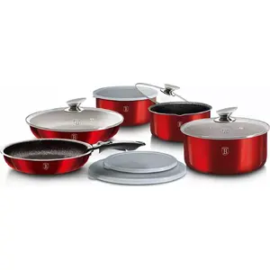 Набор посуды berlinger haus BH-1674 Click&Cook — гранитное покрытие, комплект кастрюль и сковород