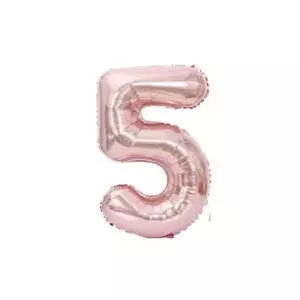 Folio Balloon Number 5 Riff RF-FOL-5-PI Glossy Pink — Inflatable foil numeral 5, height not specified