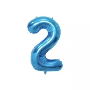 Folio balloon number 2 Riff RF-FOL-2-BL Glossy Blue 1 m