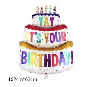 Riff 102x62cm Folio Balloon Happy Birthday Cake