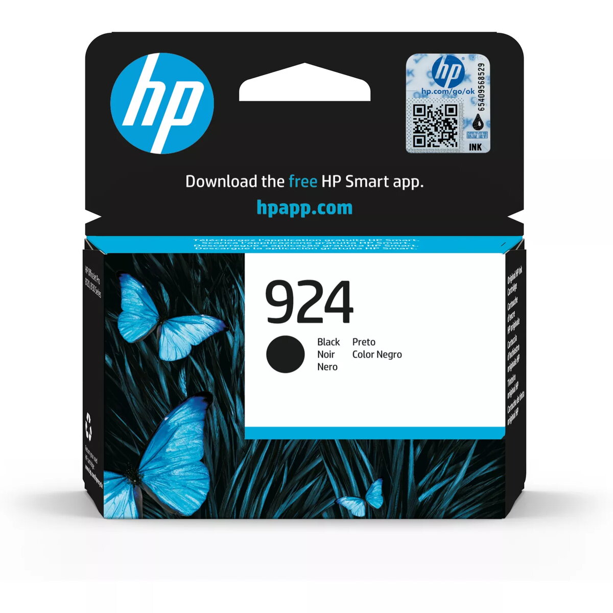 HP 924 Melns Oriģinālais Tintes Kārtridžs