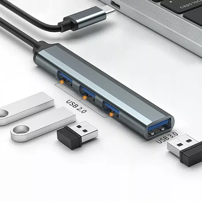 USB‑хаб QOLTEC 53792 USB‑C 3.1 4‑порта Photo 3