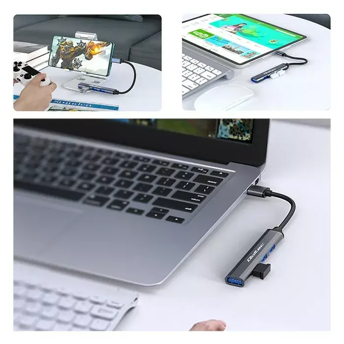 USB‑хаб QOLTEC 53792 USB‑C 3.1 4‑порта Photo 9