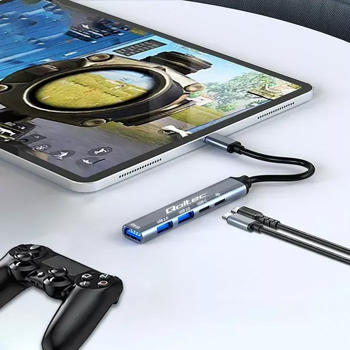 USB-C hubs QOLTEC 53790 5‑1 Photo 5