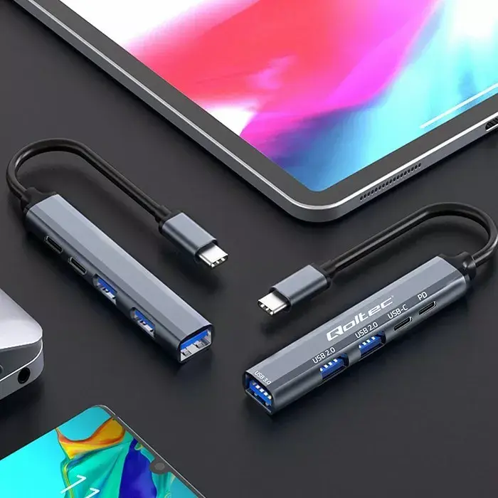USB-C hubs QOLTEC 53790 5‑1 Photo 7