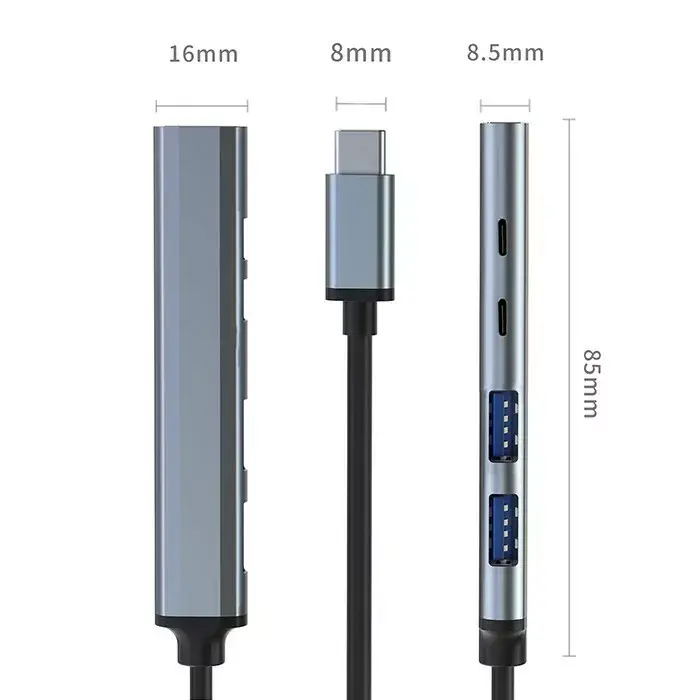 USB-C hubs QOLTEC 53790 5‑1 Photo 11
