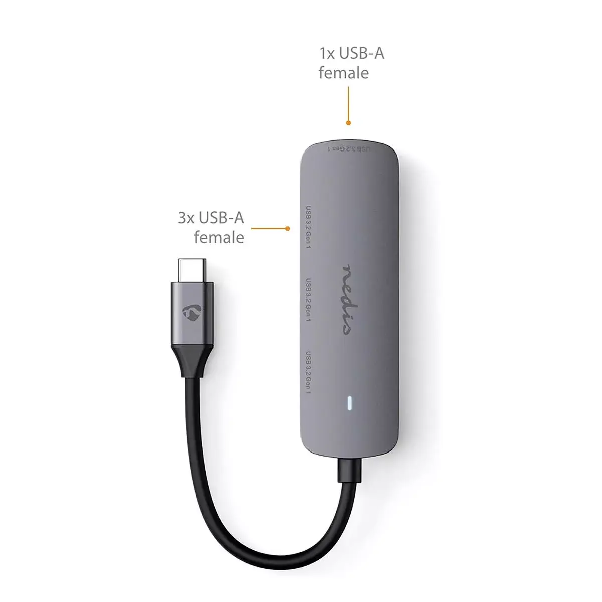 USB Hub Nedis CCGB64220GY01 Photo 7