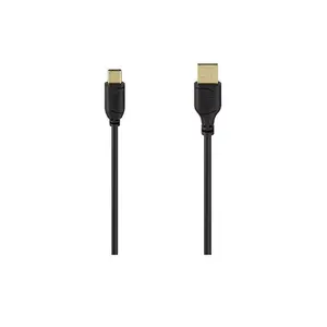 USB Cable Hama 00074265 0.75m USB A USB C Black