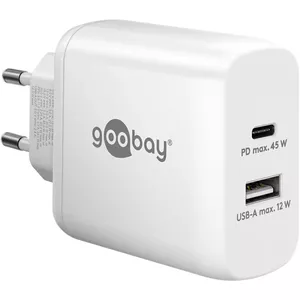 Сетевое зарядное устройство Goobay 65412 для наушников ноутбуков смартфонов планшетов белое