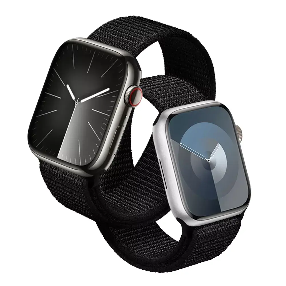 Siksna Crong CRG-40RFB-BLK priekš Apple Watch 38/40/41 Photo 8