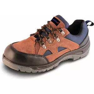 Dedra Suede safety shoes with steel toe, size 43 (BH9P2-43)