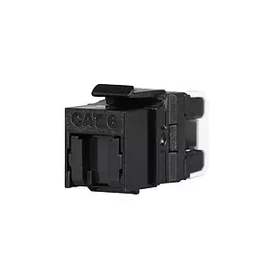 MULTIPACK 24 gab - ātrais atslēgas atslēgu griezums Solarix CAT6 UTP RJ45 melns knaiblēm