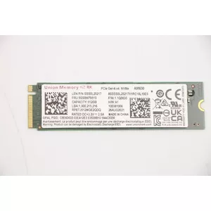 Internal NVMe SSD Lenovo SSDASM 512GB PCIe 4.0 x4 M.2 2280