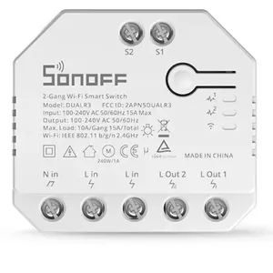 Wi‑Fi Smart Dual Relay Switch Sonoff DUAL R3 LITE — 2-channel, 230V, 2×1650W