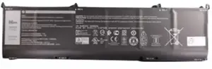 Laptop battery Dell 86Wh 6‑Cell Lithium‑Ion for select Dell models (451-BCQI)