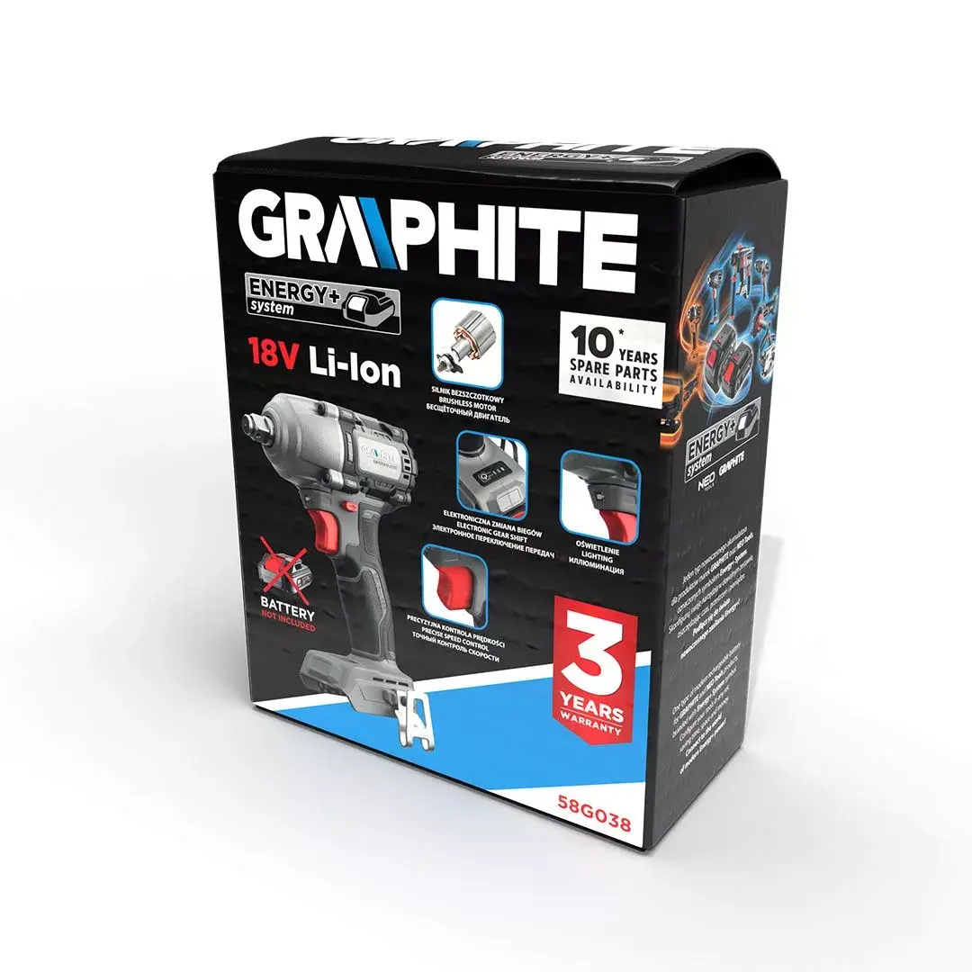 atslēgu uzgriežņu Graphite 58G038 Photo 2