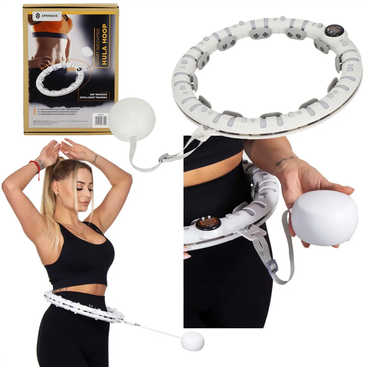 Weighted hula hoop Springos FA1073 Photo 6