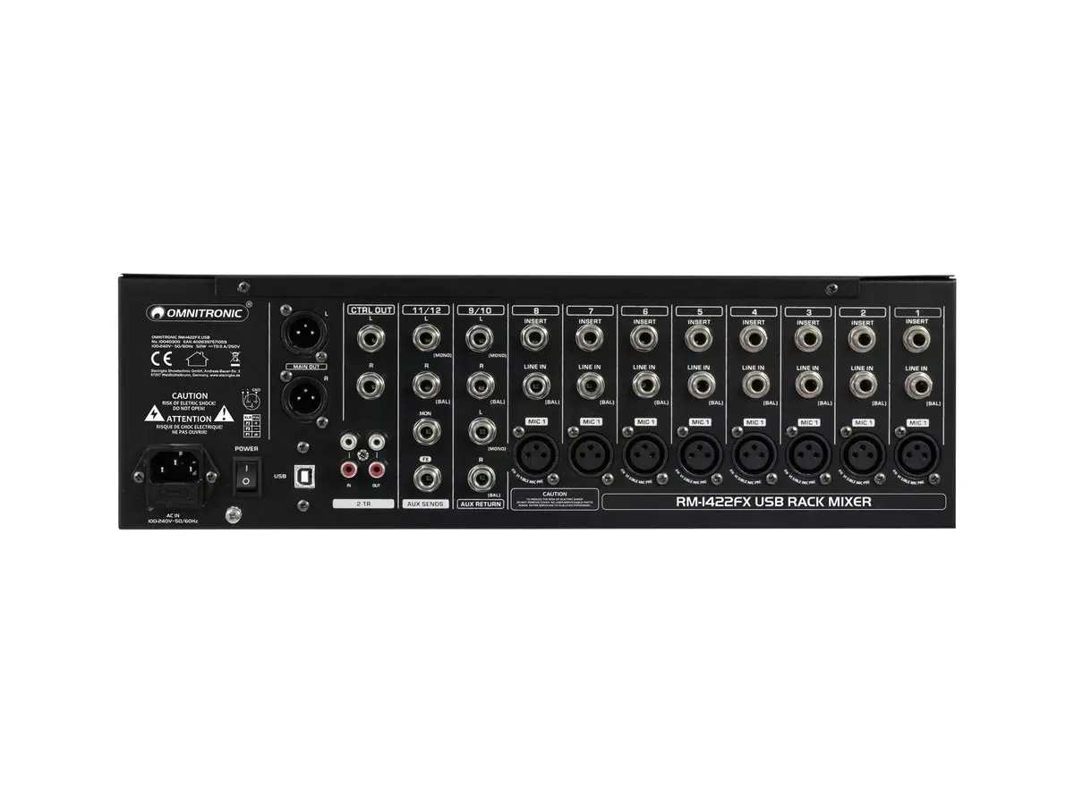 Mikseris Omnitronic RM-1422FX Photo 3