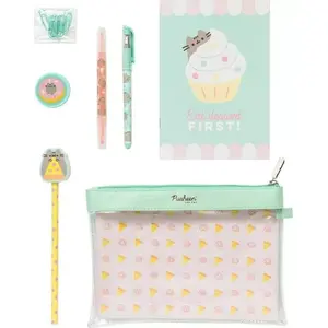 Pusheen stationery set Foodie collection — 7-piece desk accessories set
