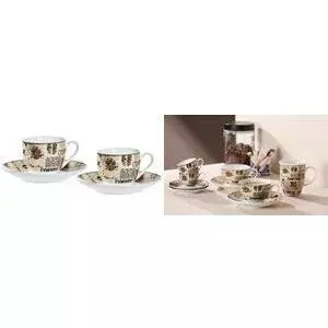 Ritzenhoff & Breker CREMA espresso komplekts, 4 daļas, porcelāns ar apdruku
