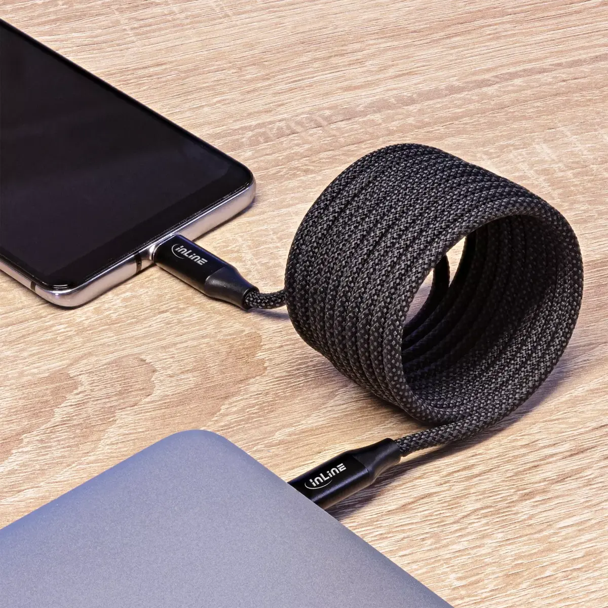 InLine magnētiskais USB-C kabelis 100W 1.5m Photo 3