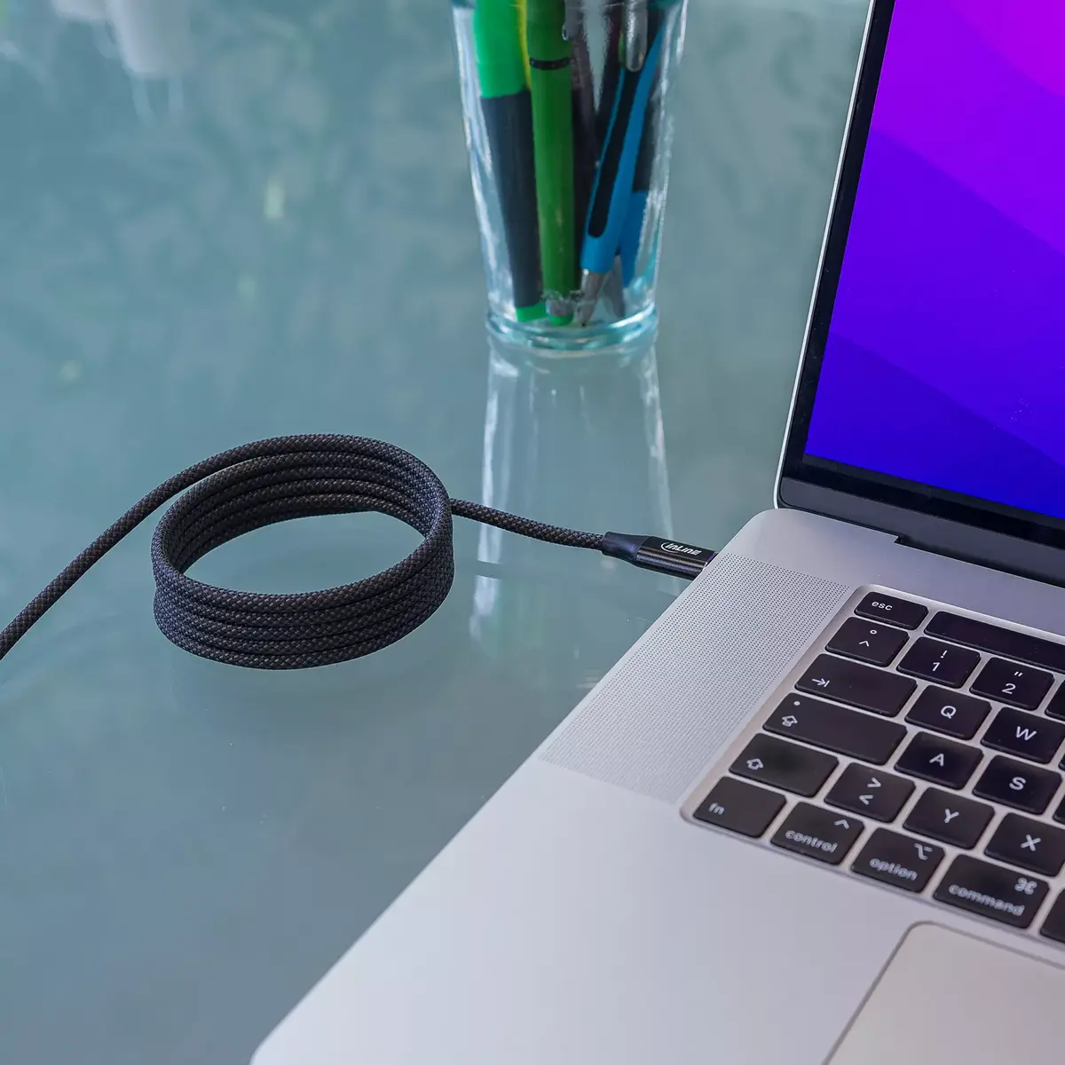 InLine Magnētiskais USB-C kabelis 100W Photo 4