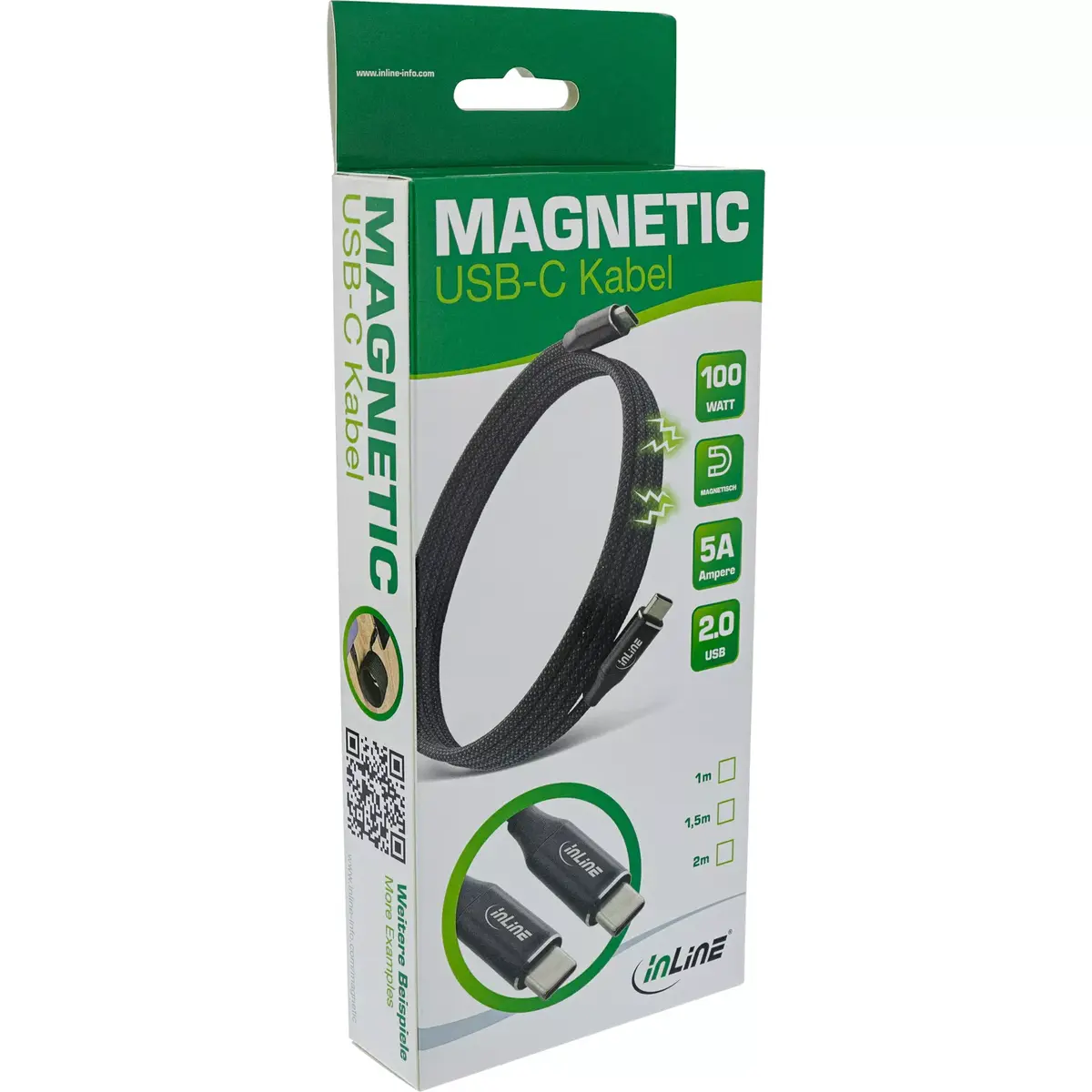 InLine Magnētiskais USB-C kabelis 100W Photo 10