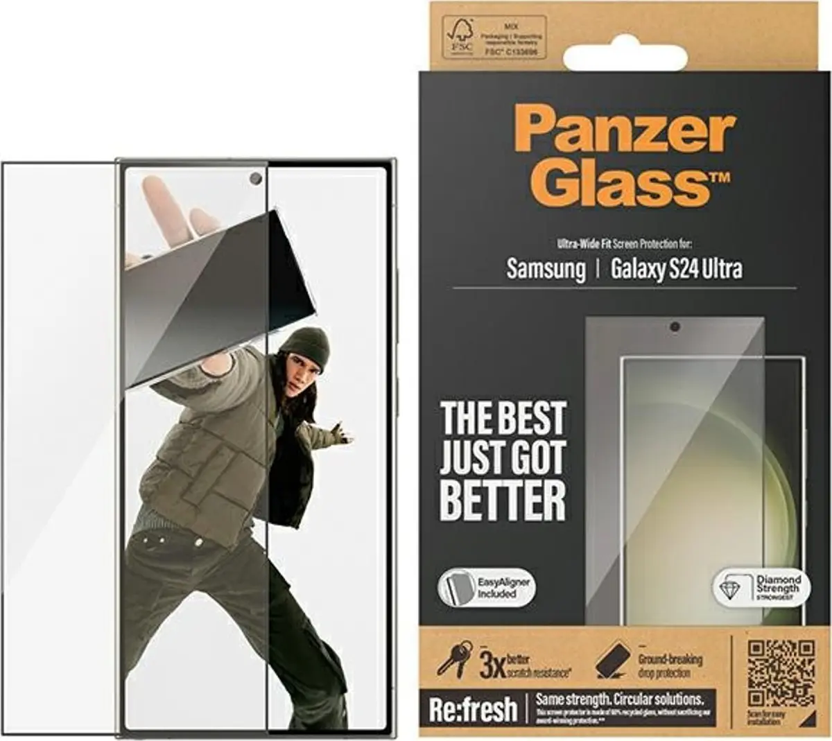 PanzerGlass Screen Protector for Samsung Galaxy S24 Ultra Photo 5
