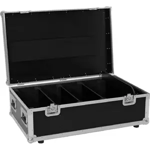 Roadinger flightcase for 4x LED PMB-4 COB QCL fixtures, durable transport case