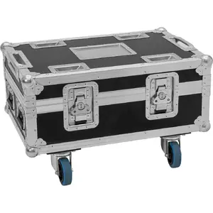 Flightcase Roadinger BAS-1 for 8× SILENT PAR 6 QCL — protective transport case