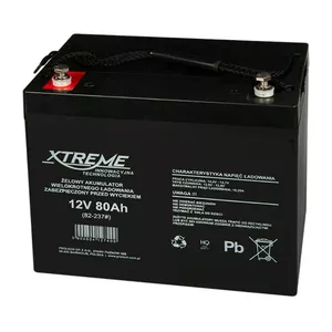 Gēla akumulators 12V 80Ah XTREME