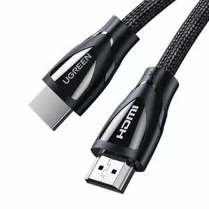HDMI cable UGREEN HD140 5 m — HDMI 2.1, 8K@60Hz, 48 Gbps, nylon braid, black
