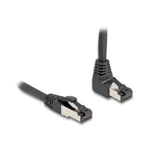 Network Cable DeLOCK RJ45 Cat.8.1 90° 3m Black