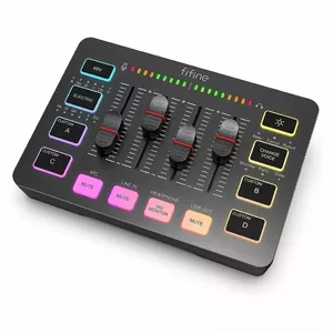 Audio Mixer Fifine SC3 20 - 20000 Hz 16 bit 44.1 48 kHz Black