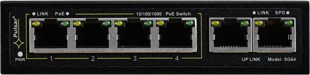 PULSAR Gigabit PoE pārslēdzējs SG-64 Photo 3