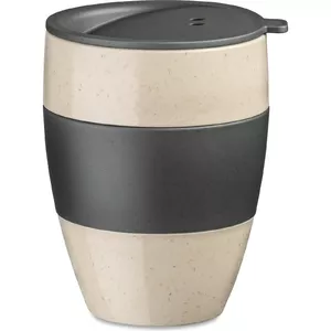 koziol 7589278 travel mug 400 ml Grey, Sand Plastic