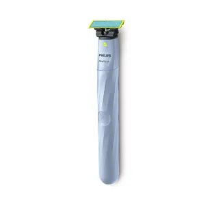 Foil shaver Philips Norelco OneBlade QP1324/20 — cordless blue foil shaver, 30 min runtime, USB charging, washable, contour-following