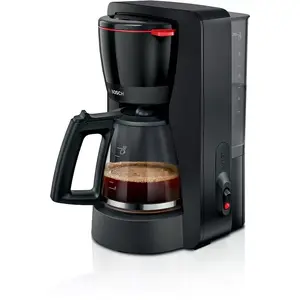 Drip coffee maker Bosch TKA2M113, 1.25 L water tank, 15 cups, black