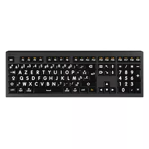 Клавиатура USB AZERTY французская Logickeyboard LKB-LPWB-A2M-FR проводная с ножничными переключателями