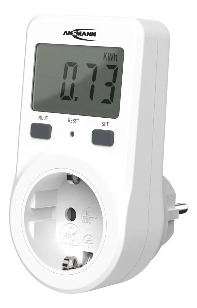 ANSMANN APM1 Vienfāzes elektroenerģijas izmaksu mērītāja