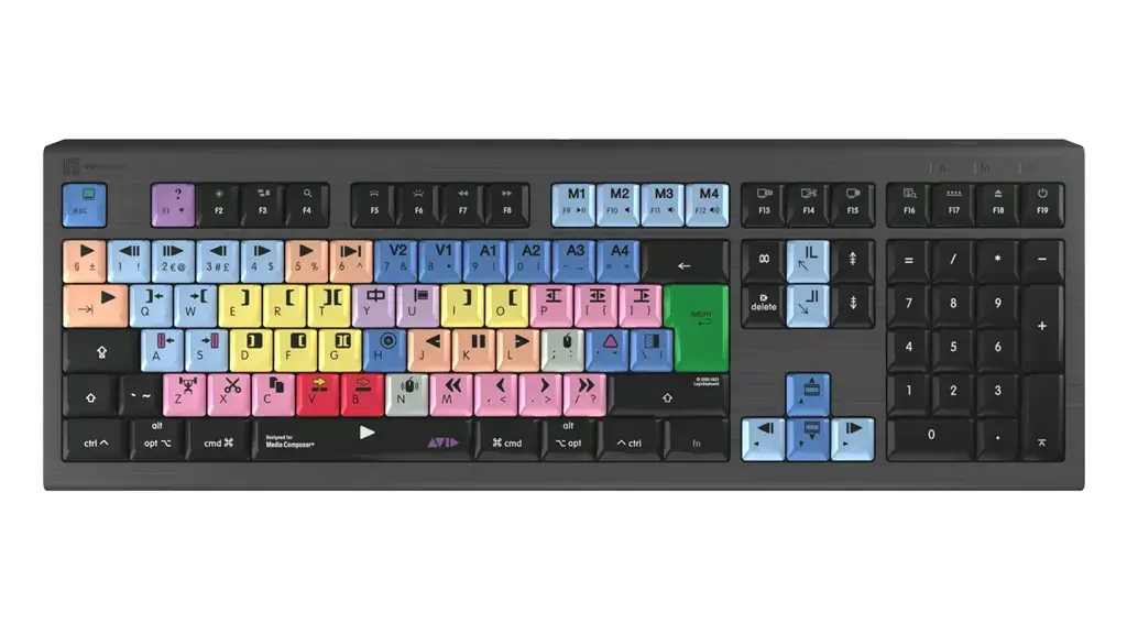 Spēļu tastatūra LogicKeyboard LKB-MCOM4-A2M-UK USB QWERTY