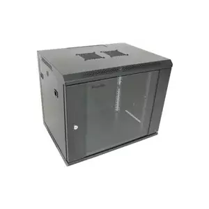 Настенный серверный шкаф XtendLan WS-12U-66-BLACK-U 12U 600x600 мм с стеклянной дверцей