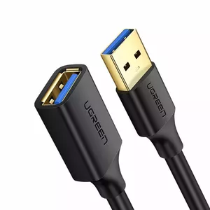 USB 3.0 удлинитель UGREEN US129 0,5 м, черный, «гнездо-штекер», 5 Гбит/с