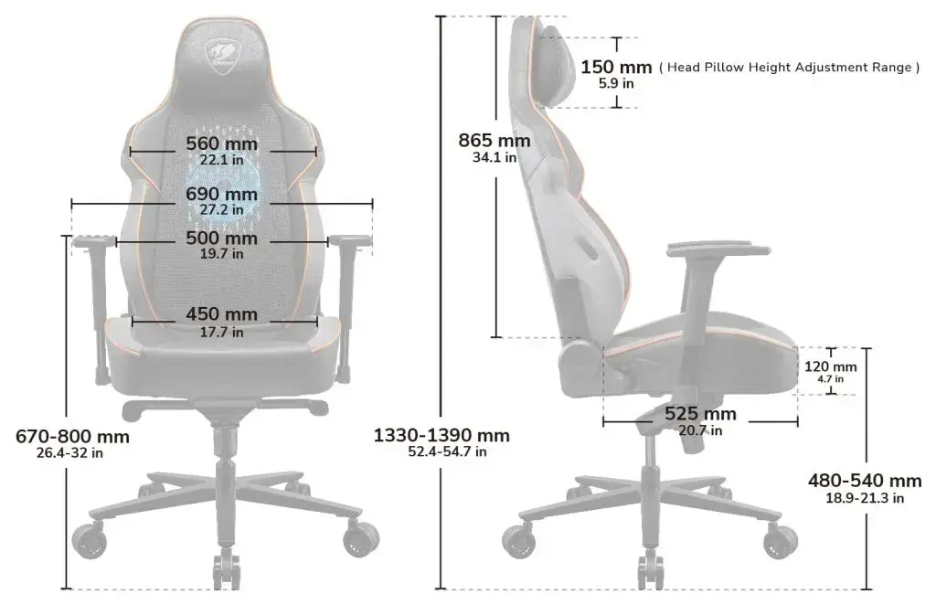 Игровое кресло COUGAR Gaming NxSys Aero Photo 10