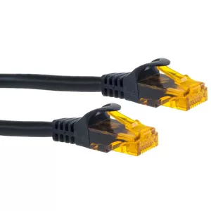 Libox LB0075 UTP RJ45 Cat6 250Mhz LAN Vads 1.5m ar pastiprinātiem apzeltītiem konektoriem Melna